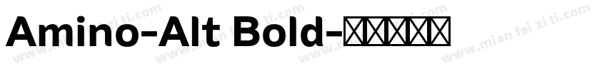 Amino-Alt Bold字体转换